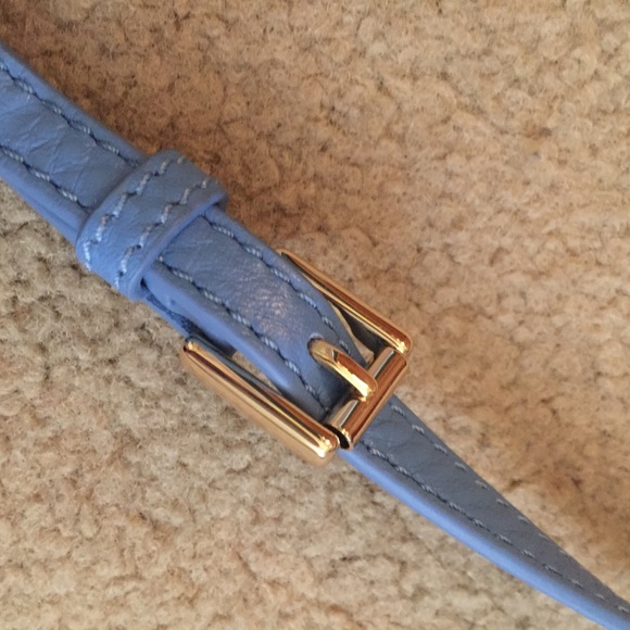 Tory Burch Landon Combo Crossbody in Pebbled Blue - Picture 5 of 5